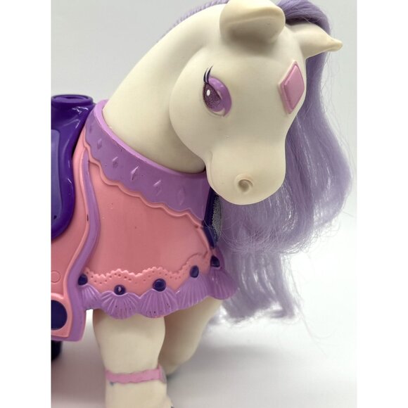Vintage Keypers Adult Horse Purple White Diamond Tonka No key 7” - Picture 2 of 8